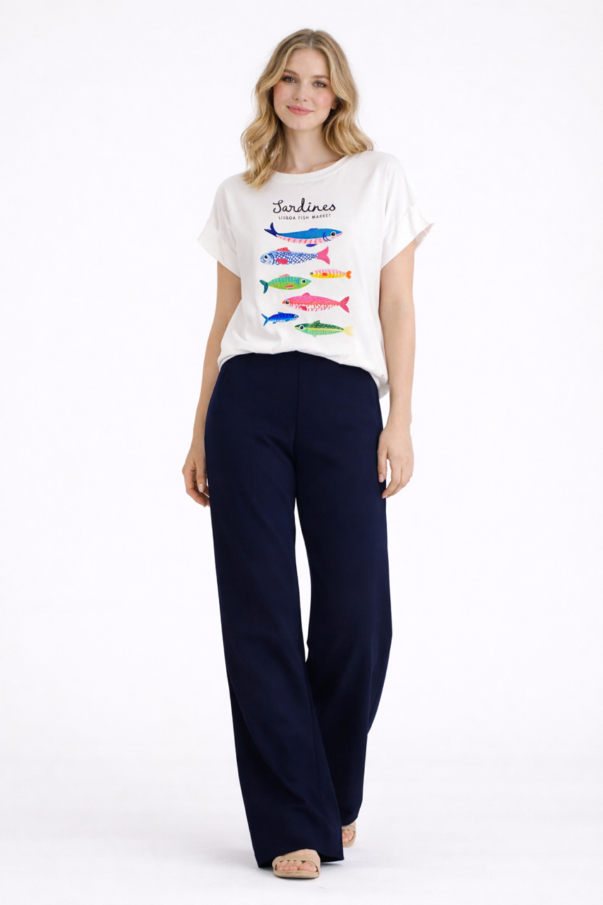 Pantalón Palazzo con Cinturilla