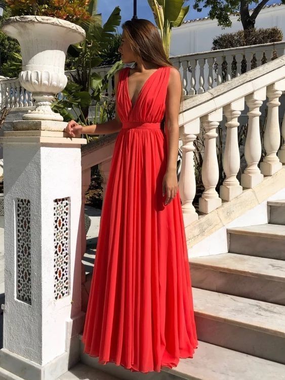Vestido Gasa Cascada