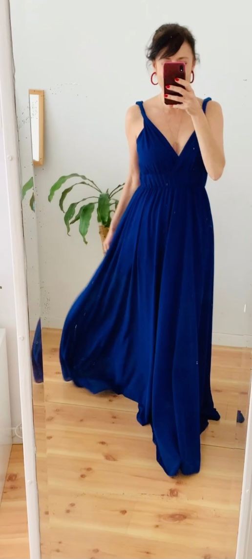Vestido Gasa Cascada