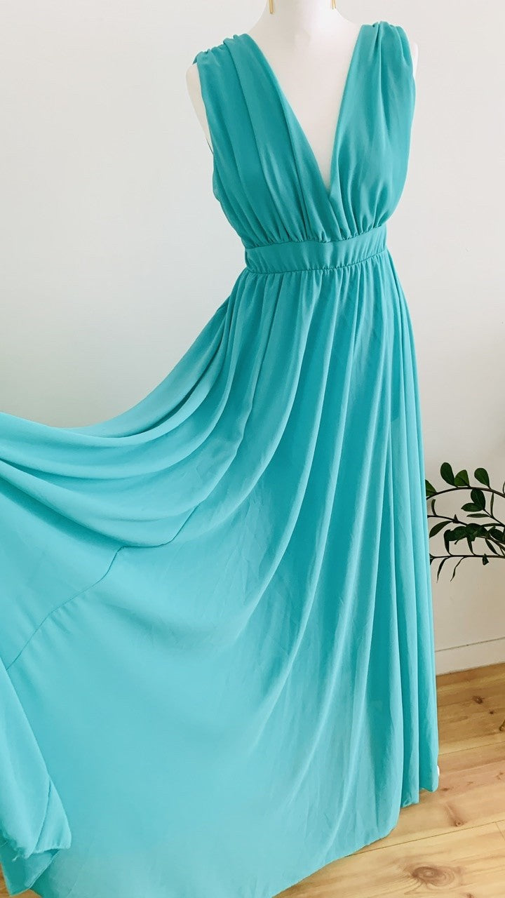 Vestido Gasa Cascada
