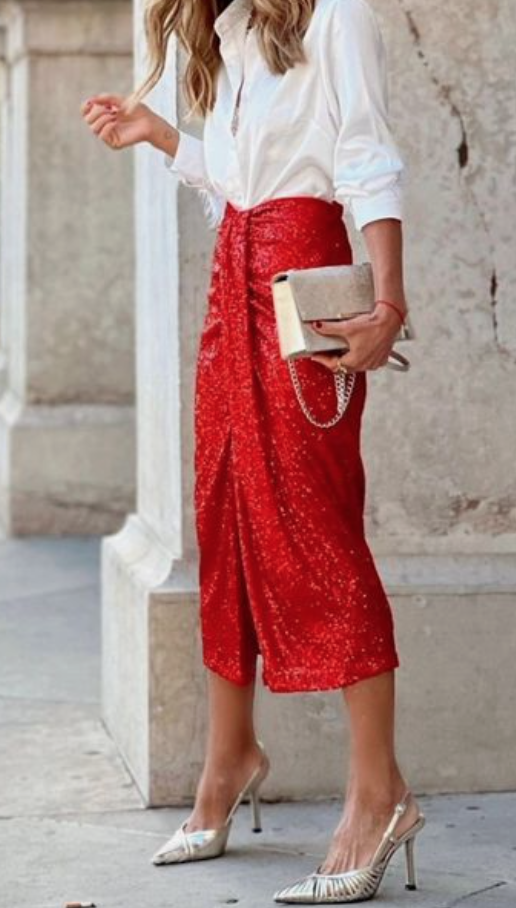 Falda Cleopatra Brillo